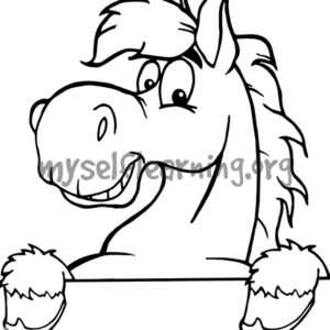 Donkey Coloring Sheet | Instant Download