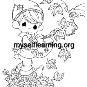 Autumn Season Coloring Sheet 021 | Instant Download