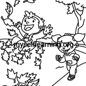 Autumn Season Coloring Sheet 030 | Instant Download