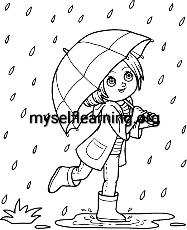 Autumn Season Coloring Sheet 042 | Instant Download - MySelfLearning.org