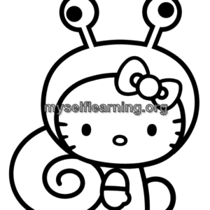 Kitty Cartoons Coloring Sheet 10 | Instant Download
