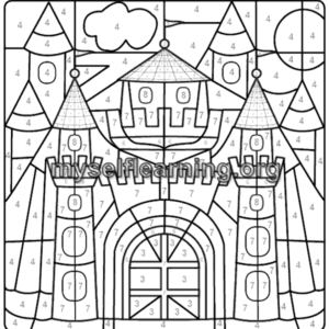 Coloring By Number Education Sheet 11 | Instant Download