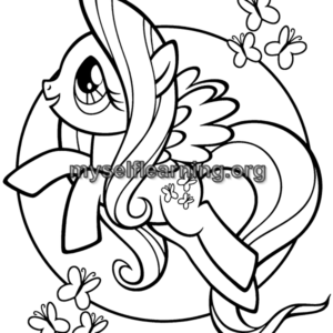 Little Pony Cartoons Coloring Sheet 11 | Instant Download