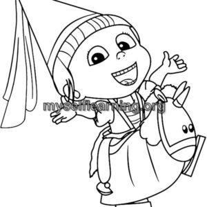 Minions Cartoons Coloring Sheet 11 | Instant Download