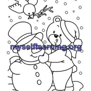 Winter Coloring Sheet 11 | Instant Download