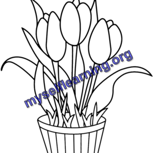 Flowers Coloring Sheet 13 | Instant Download