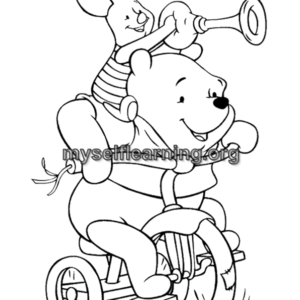 Winnie The Pooh Cartoon Coloring Sheet 14 | Instant Download