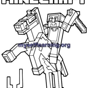 Minecraft Games Coloring Sheet 15 | Instant Download