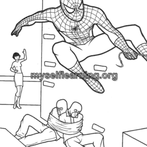Spiderman Cartoons Coloring Sheet 15 | Instant Download