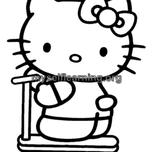 Kitty Cartoons Coloring Sheet 16 | Instant Download