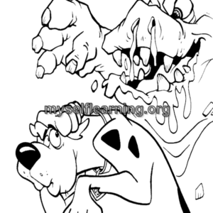 Scooby Doo Cartoons Coloring Sheet 17 | Instant Download