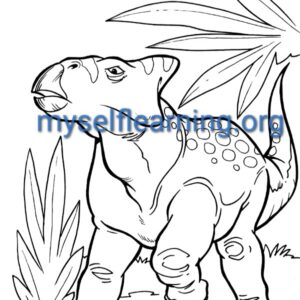 Dinosaurs Coloring Sheet 18 | Instant Download