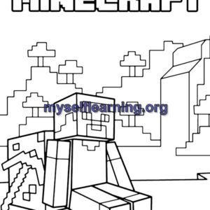 Minecraft Games Coloring Sheet 18 | Instant Download