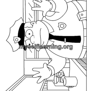 Simpsons Cartoons Coloring Sheet 18 | Instant Download