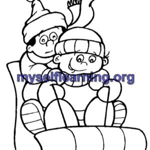 Winter Coloring Sheet 18 | Instant Download