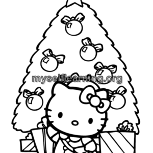 Kitty Cartoons Coloring Sheet 1 | Instant Download