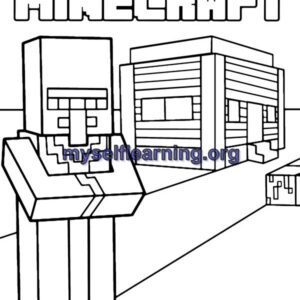 Minecraft Games Coloring Sheet 22 | Instant Download