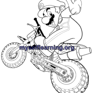 Motor Bikes Coloring Sheet 22 | Instant Download
