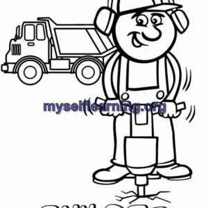 Profession Role Play Characters Coloring Sheet 22 | Instant Download