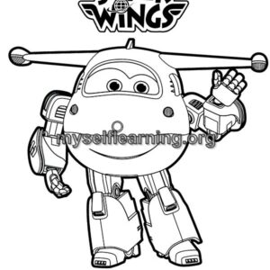 Super Wings Cartoons Coloring Sheet 22 | Instant Download