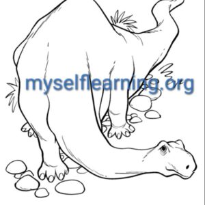 Dinosaurs Coloring Sheet 23 | Instant Download