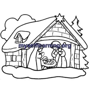 christmas Celebration Coloring Sheet 23 | Instant Download