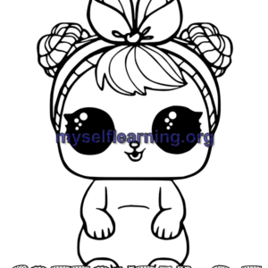 Cute Baby Dolls Coloring Sheet 23 | Instant Download