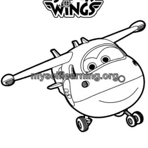 Super Wings Cartoons Coloring Sheet 23 | Instant Download