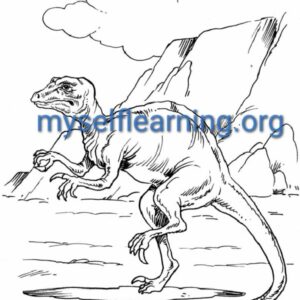 Dinosaurs Coloring Sheet 24 | Instant Download