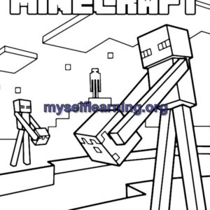 Minecraft Games Coloring Sheet 24 | Instant Download