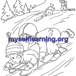 Winter Coloring Sheet 24 | Instant Download