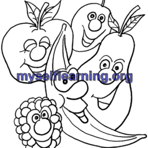 Fruits Coloring Sheet 25 | Instant Download
