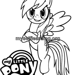 Little Pony Cartoons Coloring Sheet 26 | Instant Download