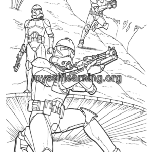 Star Wars Cartoons Coloring Sheet 26 | Instant Download