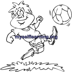 Foot Ball Sport Coloring Sheet 27 | Instant Download