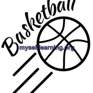 Basketball Sport Coloring Sheet 27 | Instant Download