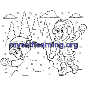 Winter Coloring Sheet 27 | Instant Download