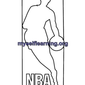 Basketball Sport Coloring Sheet 28 | Instant Download