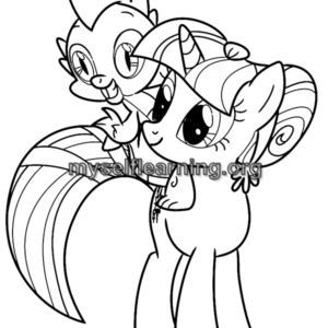 Little Pony Cartoons Coloring Sheet 28 | Instant Download