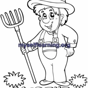 Profession Role Play Characters Coloring Sheet 28 | Instant Download