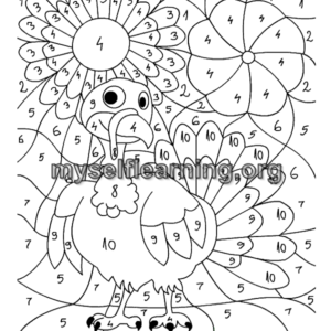 Coloring By Number Education Sheet 2 | Instant Download