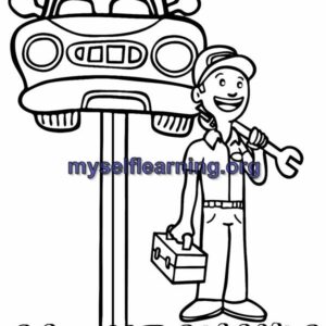 Profession Role Play Characters Coloring Sheet 2 | Instant Download