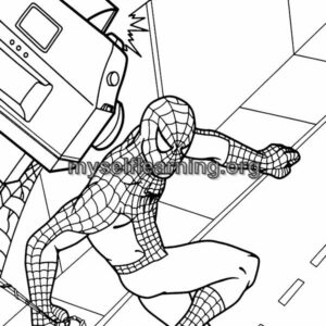 Spiderman Cartoons Coloring Sheet 2 | Instant Download
