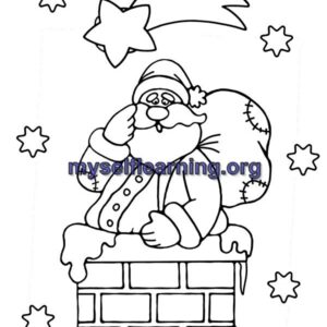 christmas Celebration Coloring Sheet 30 | Instant Download
