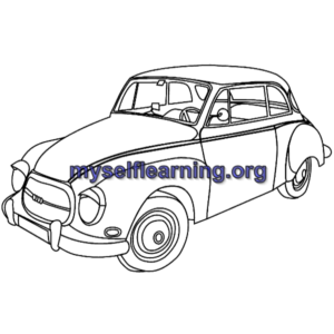Motorcars Coloring Sheet 30 | Instant Download