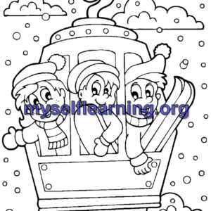 Winter Coloring Sheet 30 | Instant Download