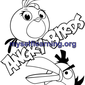 Angry Birds Coloring Sheet 31 | Instant Download