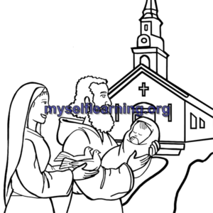 Christian Religion Coloring Sheet 32 | Instant Download
