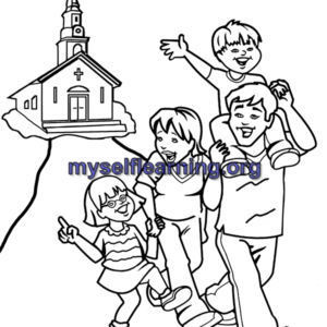 Christian Religion Coloring Sheet 33 | Instant Download