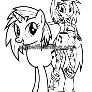 Little Pony Cartoons Coloring Sheet 33 | Instant Download